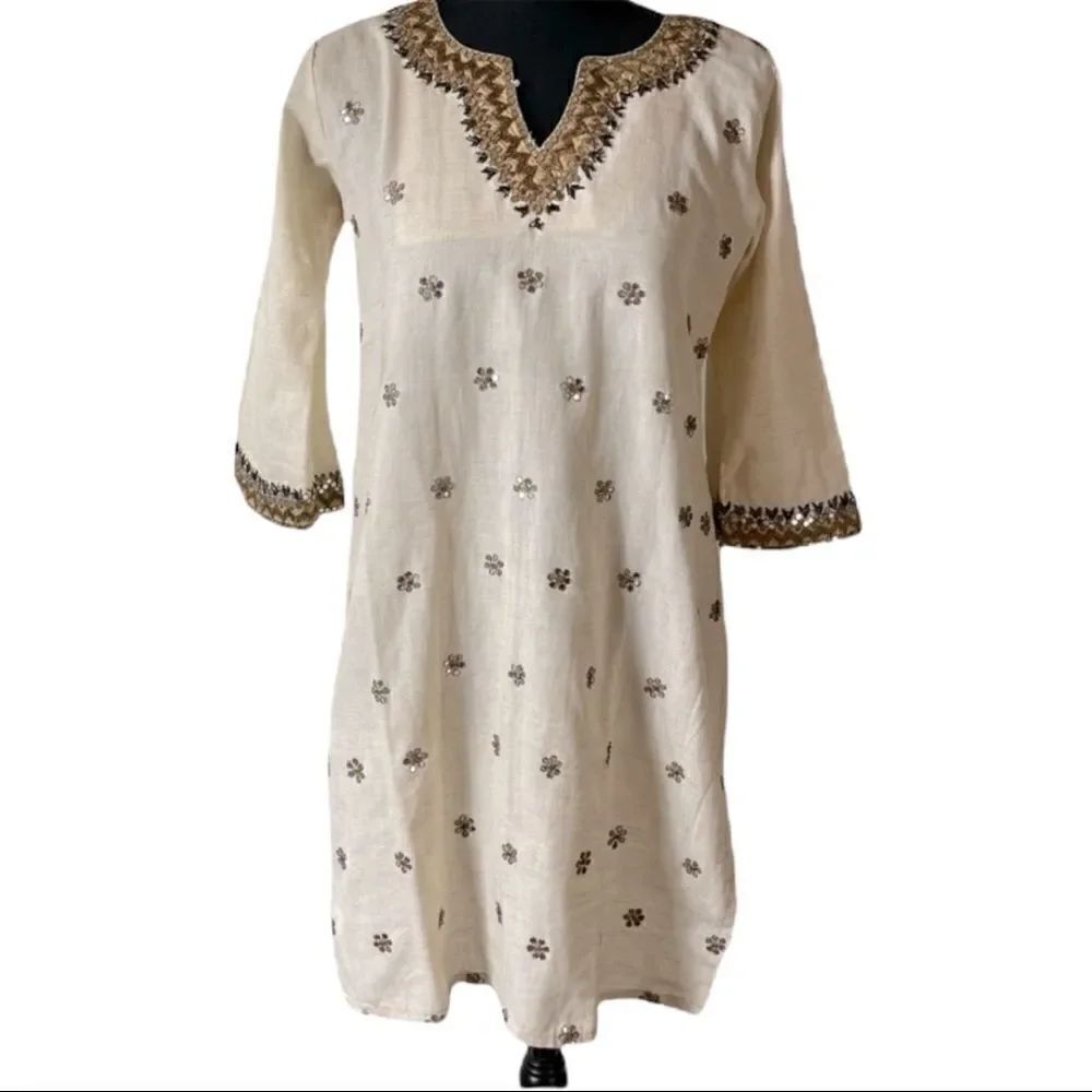 Taruni Indian Style Tunic Dress Sz M